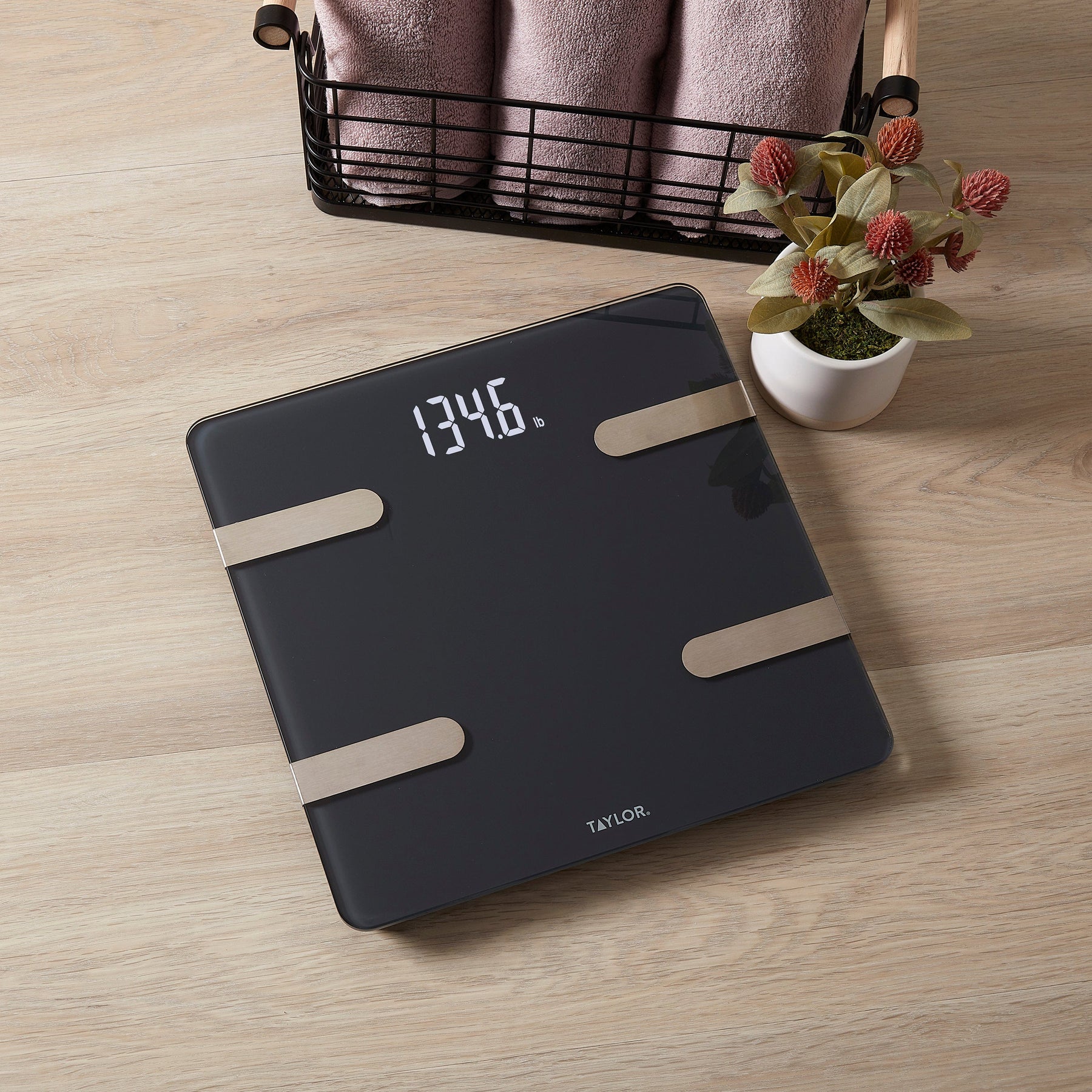 Taylor Bluetooth Smart Body Composition Scale, with AIFIT App.
