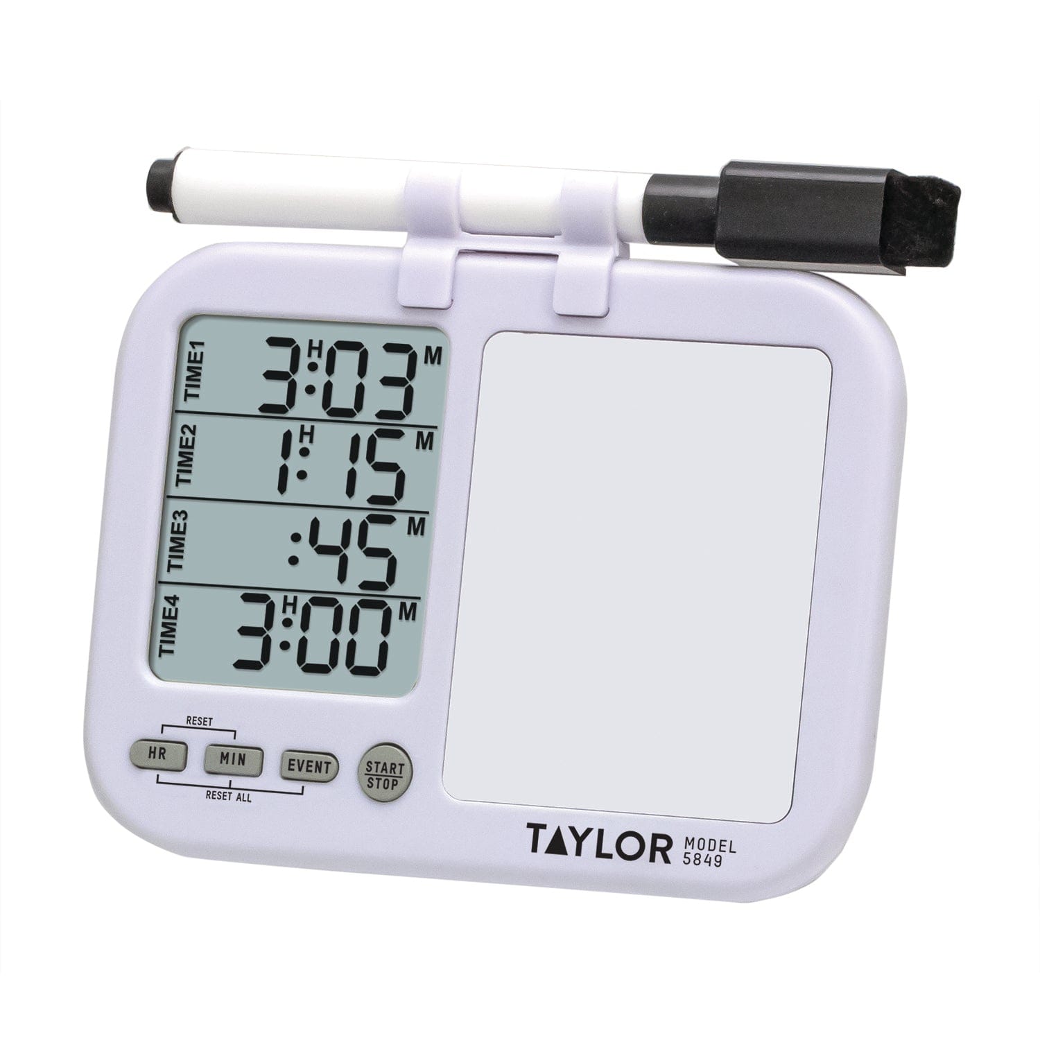 4 Event Timer with Whiteboard – Taylor USA