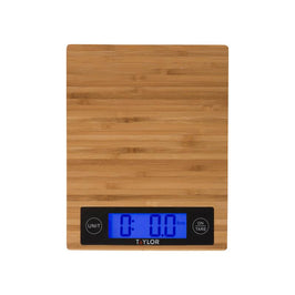 Eat Smart 33lb Glass Platform Food Kitchen Scale with Tare, Grey Taylor
