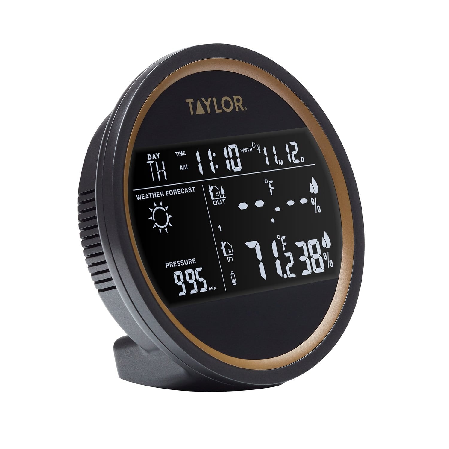 Digital Round Weather Forecaster with LED – Taylor USA